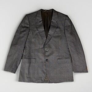 Pierre Balmain Wool Blazer Mens 52 Window Pane Plaid Suit‎ Jacket Made in Italy
